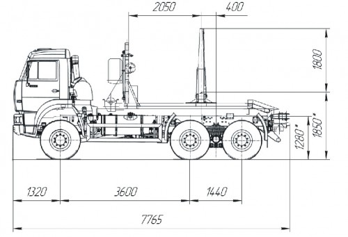 Камаз 6522 чертеж