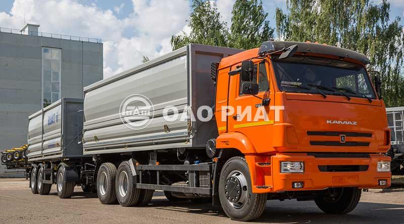 Автопоезд зерновоз в составе самосвала 651105 на базе КАМАЗ 65115-48 и прицепа 85830L